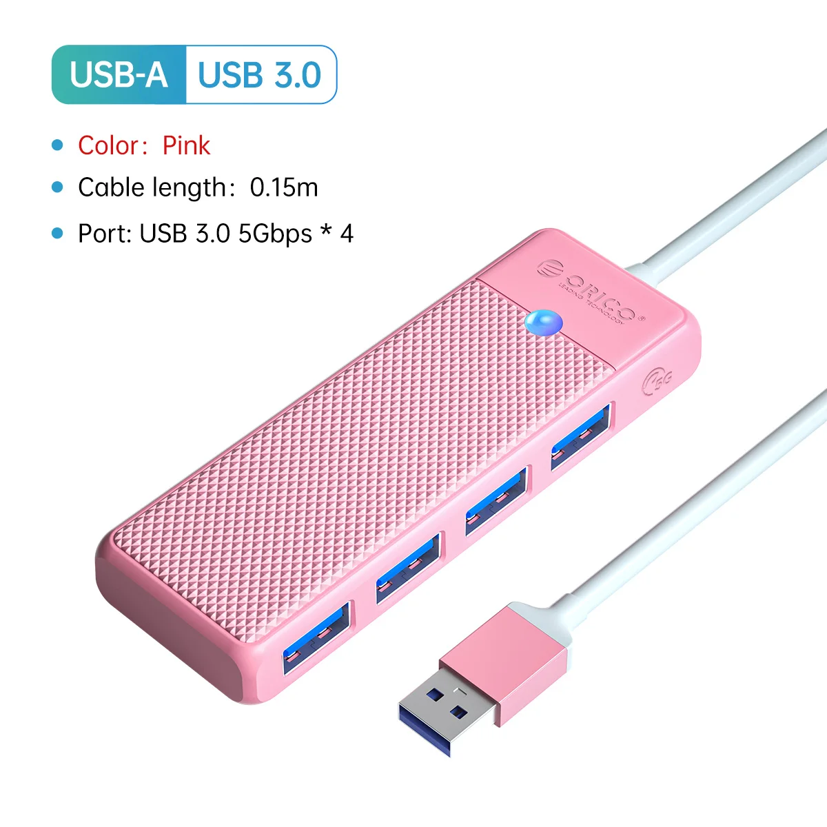 ORICO Typ C HUB USB HUB 3.0 4-Port Splitter USB HUB Adapter Erweiterung Dock Ultra-Slim OTG Adapter für PC Computer Zubehör