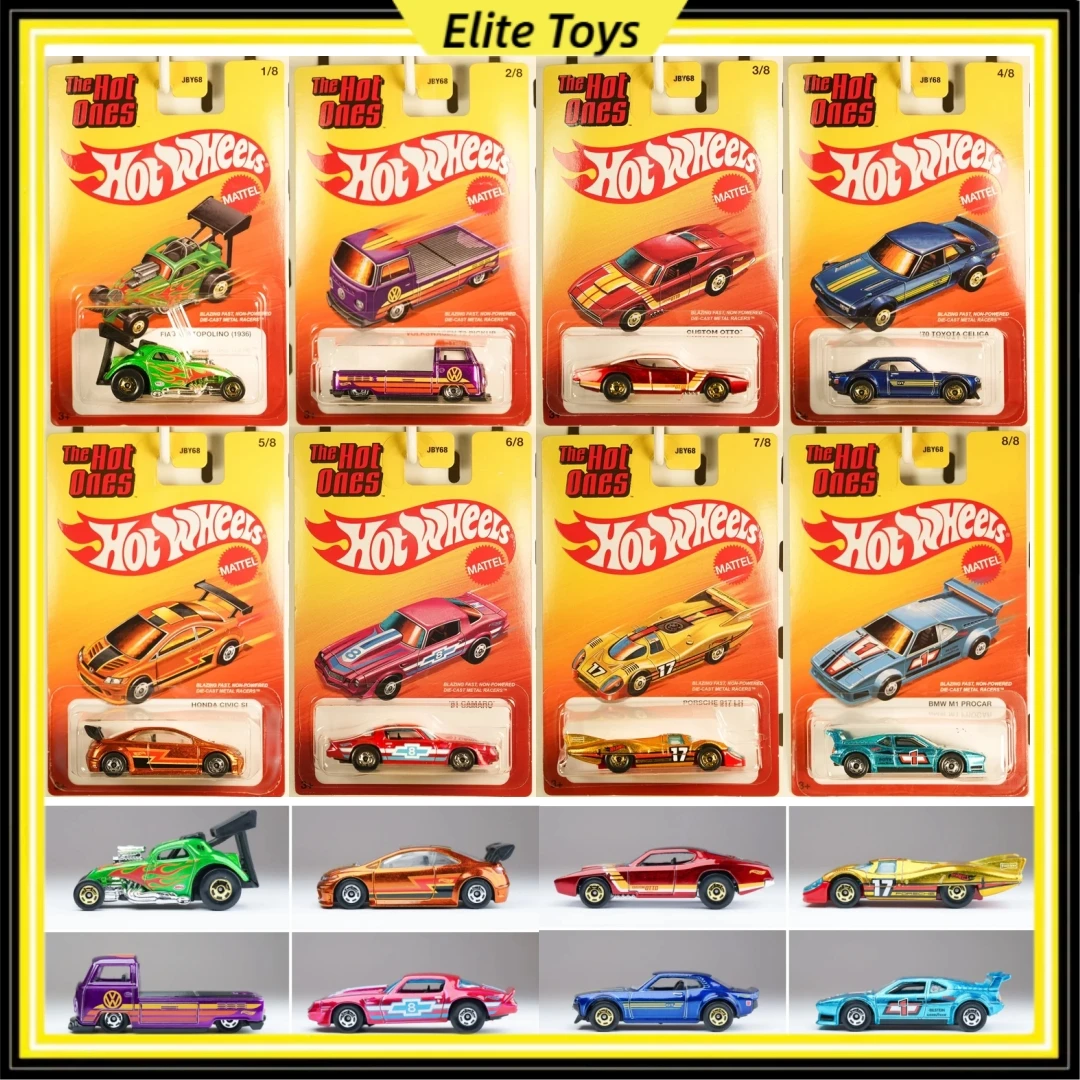 

Hot Wheels The Hot Ones 1:64 Car Models Porsche Toyota Volkswagen Honda Civic BMW Diecast Collectible Vehicle Gift for Collector
