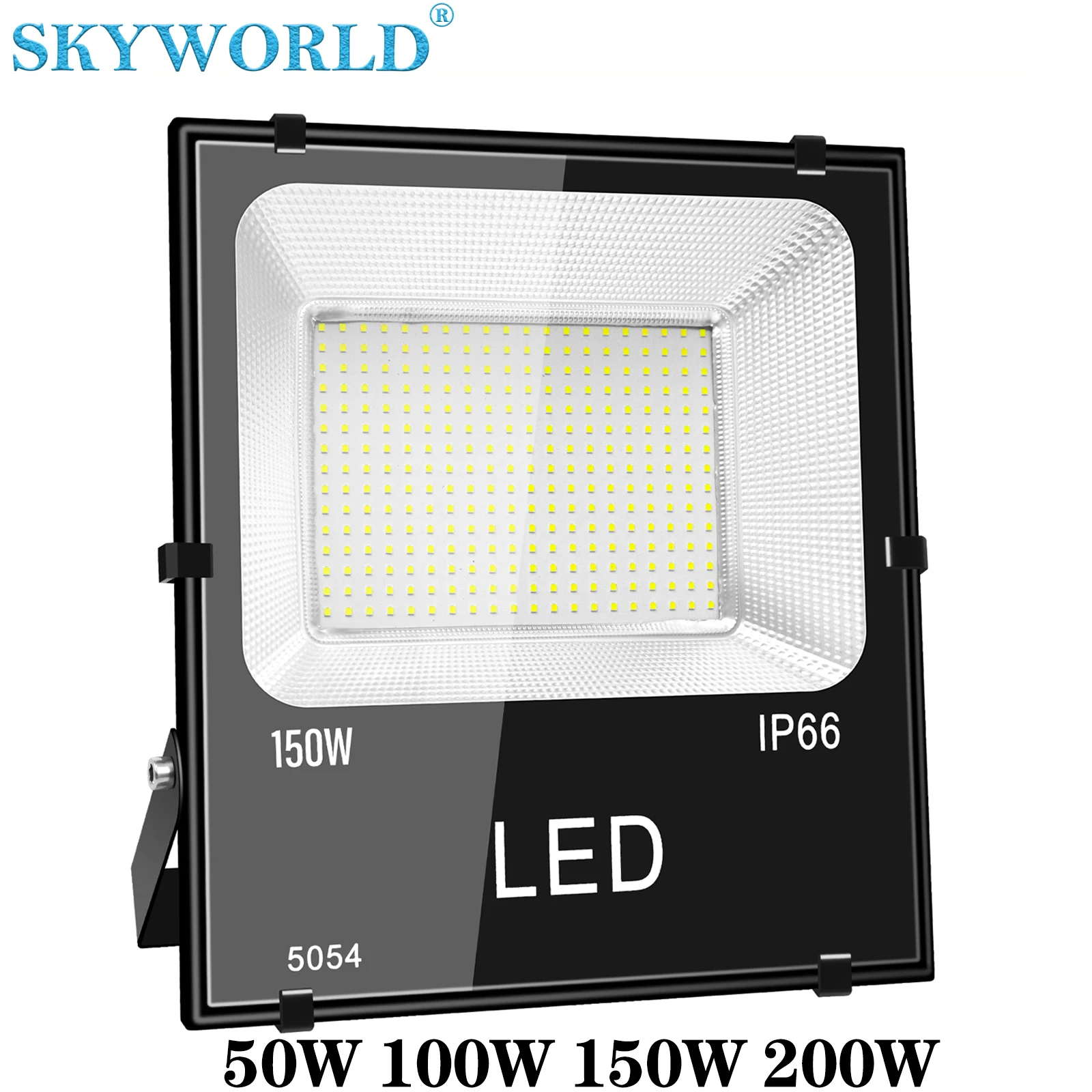 SKYWORLD 50W 100W 150W 200W LED Flood Light 110V-250V Floodlight IP66 Waterproof Outdoor Wall Steet Lighting Garden Lamps