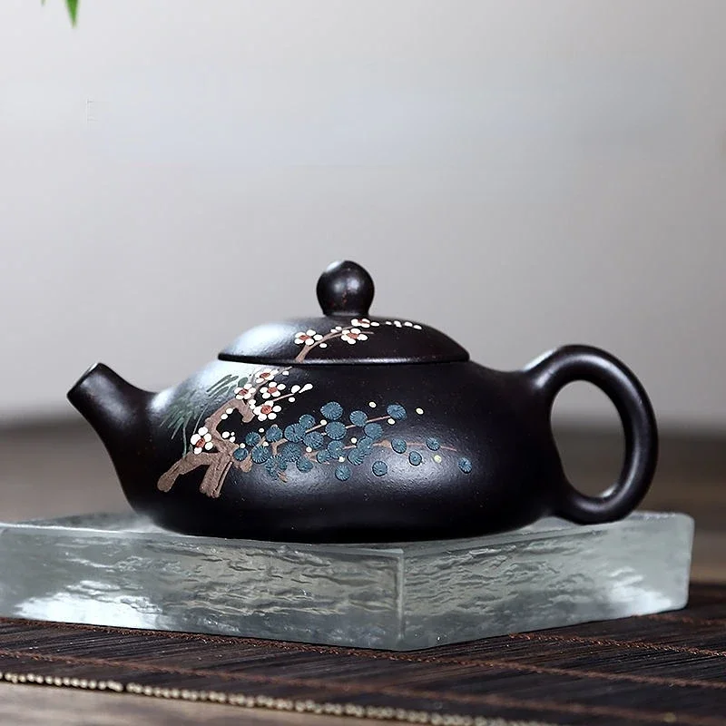 

170ml Tradition Teapot Chinese Yixing Purple Clay Tea Pot Home Ball Hole Filter Beauty Kettle Tea Sets Gifts