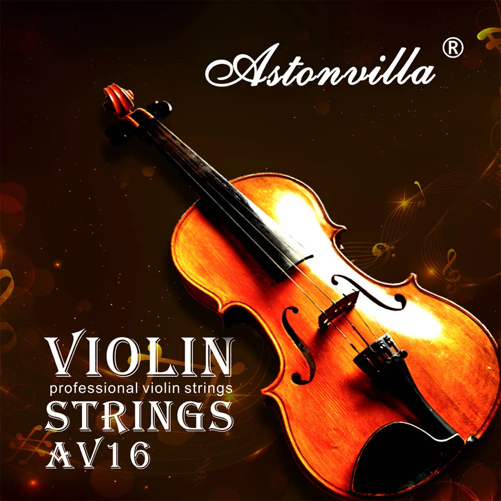 IRIN AV16 Professionelle Violine-Saiten in Verschiedenen Farben (E-A-D-G) mit Nickel-Silber-Umwicklung für 4/4 3/4 1/2 1/4 Musikzubehör – Detail 1