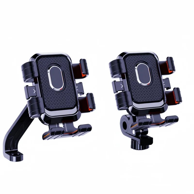 Bike Phone Holder Handlebar Bracket for 4.7-7.1 Inch Mobile Mirror Mount Navigation Stand Aluminum Anti Vibration Handle Holder