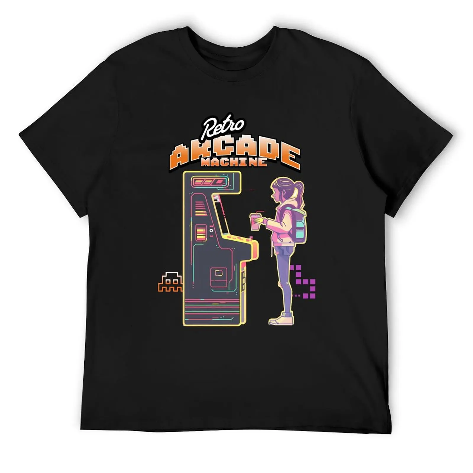 

More than Images: Arcade Digital Art with Soul and Emotion T-Shirt graphic t shirts customizeds Men's t-shirt