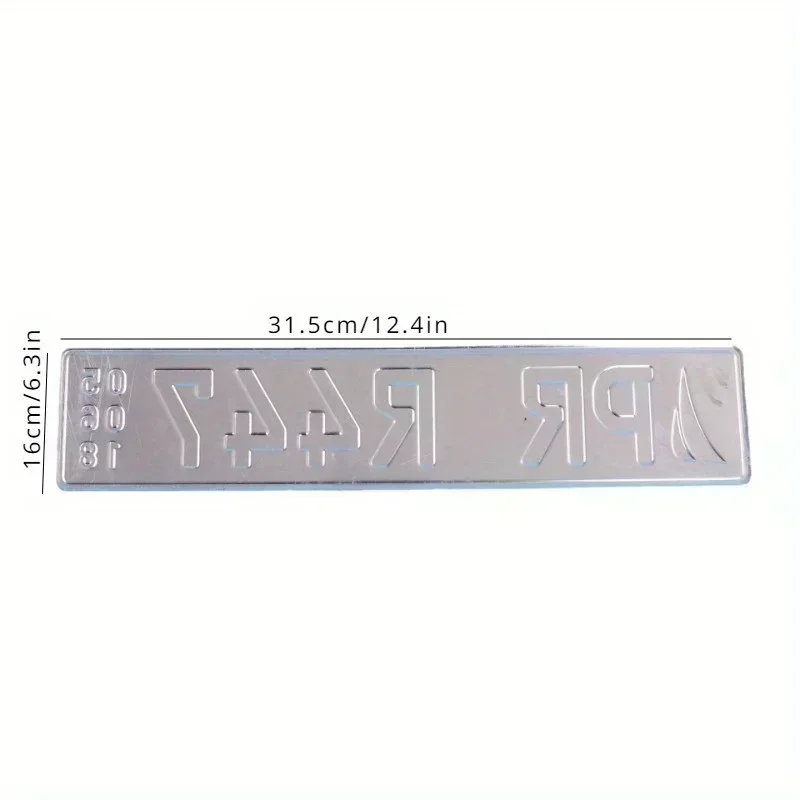 Foreign Trade Decorative Licence Plate Holder European Regulation American Regulation Semi-finished Blank Car Tag Pendant