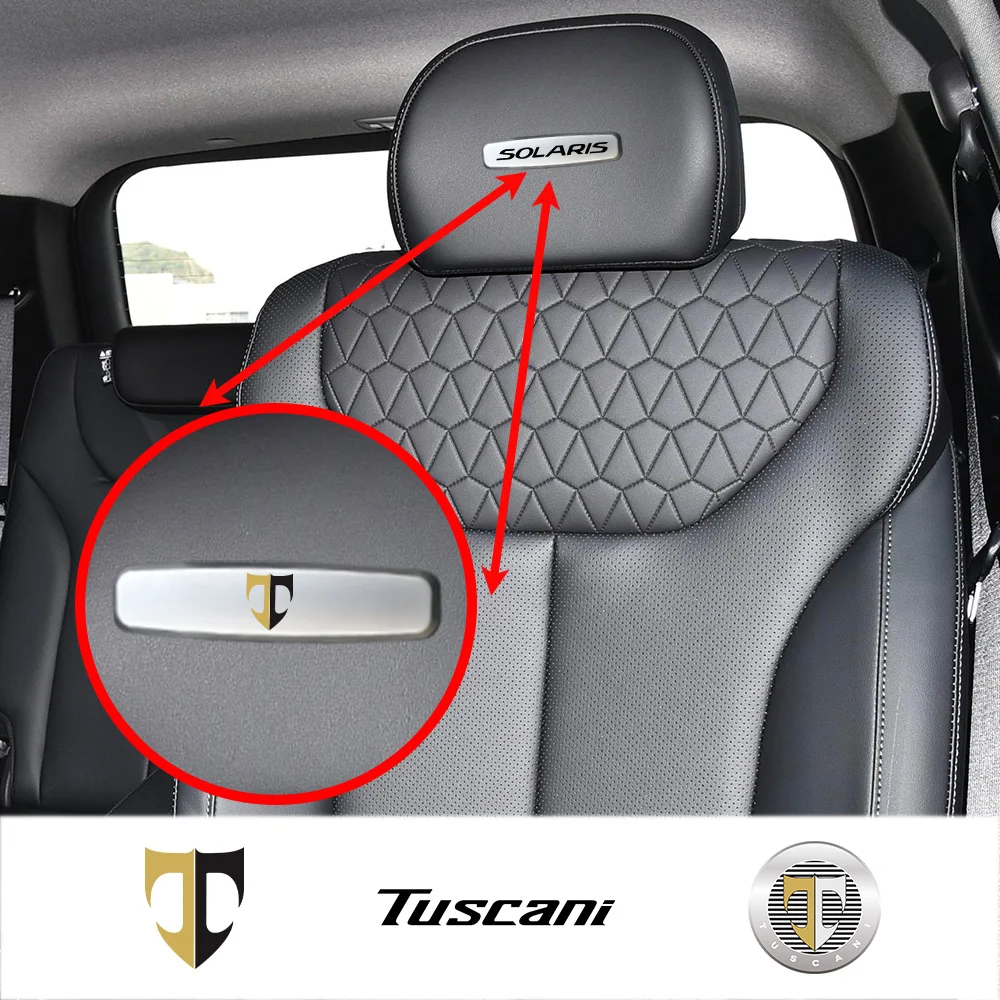 Car Metal Emblem Seat Sticker Auto anti-kick pad floor mat Badge For Hyundai Solaris Tuscani A Trois Volumes Solaris Saloon HCR