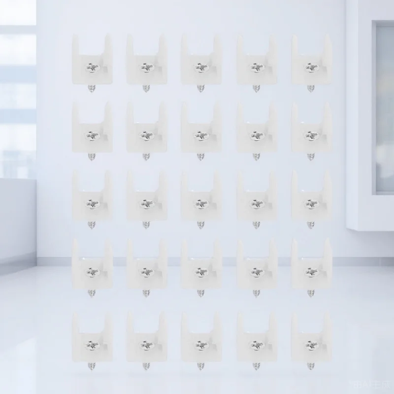 100 قطعة شرائط إضاءة LED مقاطع قوية PP تحديد السحابات سهلة التركيب المسمار لخزائن المطابخ في الهواء الطلق #1