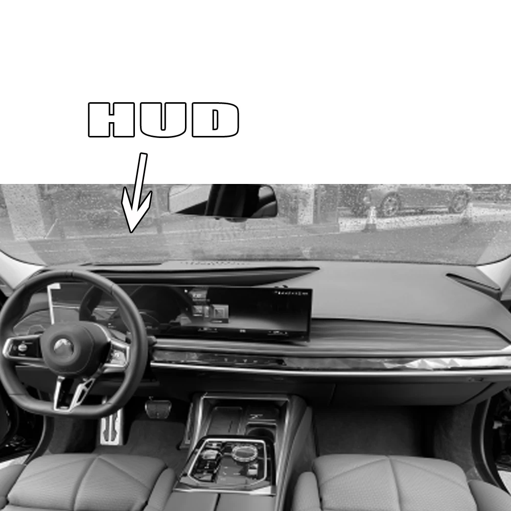 Car-styling Suede Leather Dashmat Dashboard Cover Dash Mat Accessory For BMW I7 7 SERIES 735LI 740LI 740D 750LI 760LI 2023 2024