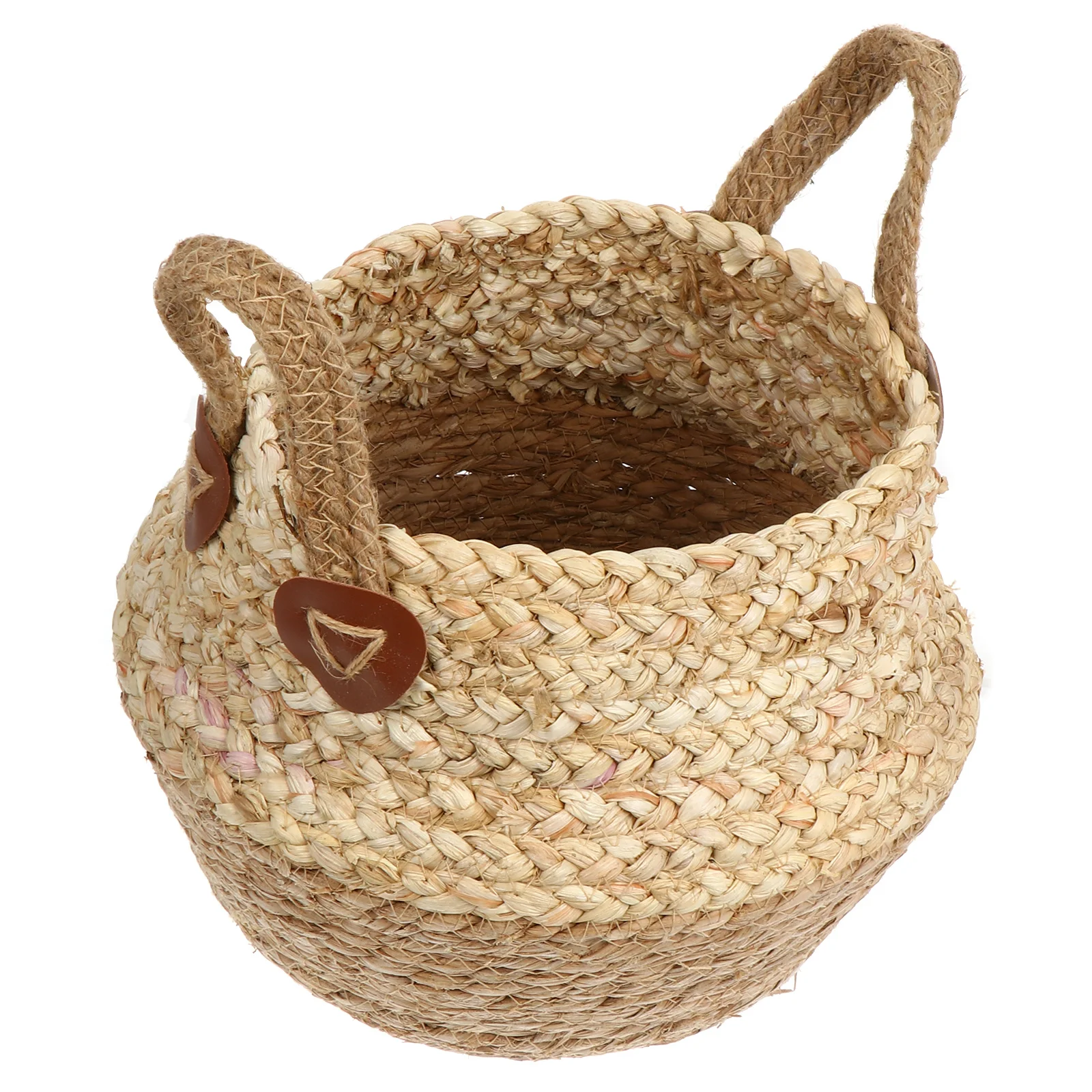 

Wicker Flower Handmade Straw Storage Basket For Home Decor Flower Arrangement Portable Mini Organizer Natural Tabletop