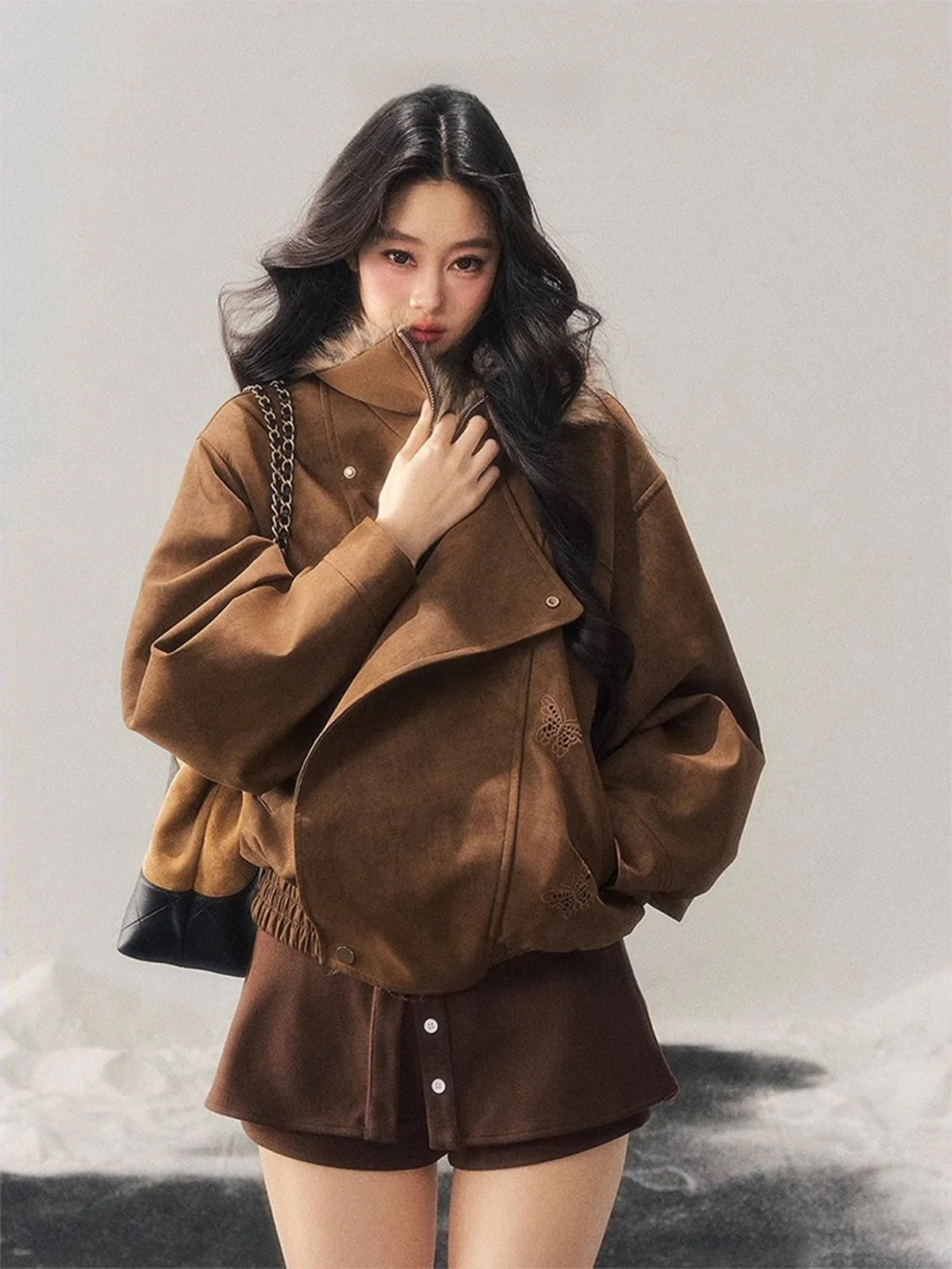 

Утепленное хлопковое женское пальто Aomalm: мягкая, теплая, зимняя куртка в стиле Хепберн для любой фигуры