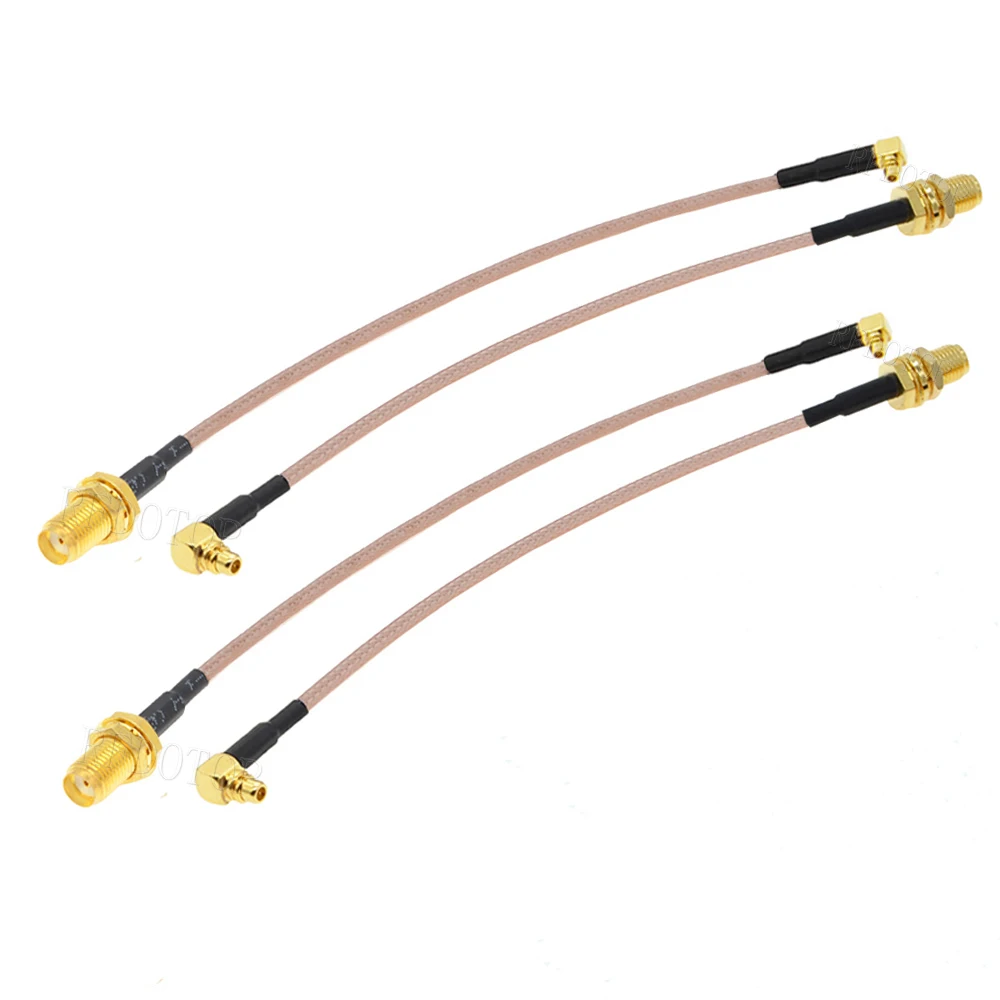 1Pcs RG-316 SMA Male Female to MMCX Male Female Angle 90 Degree/Striaght RG316 Coaxial Jumper Pigtail Cable for PFV RC Parts