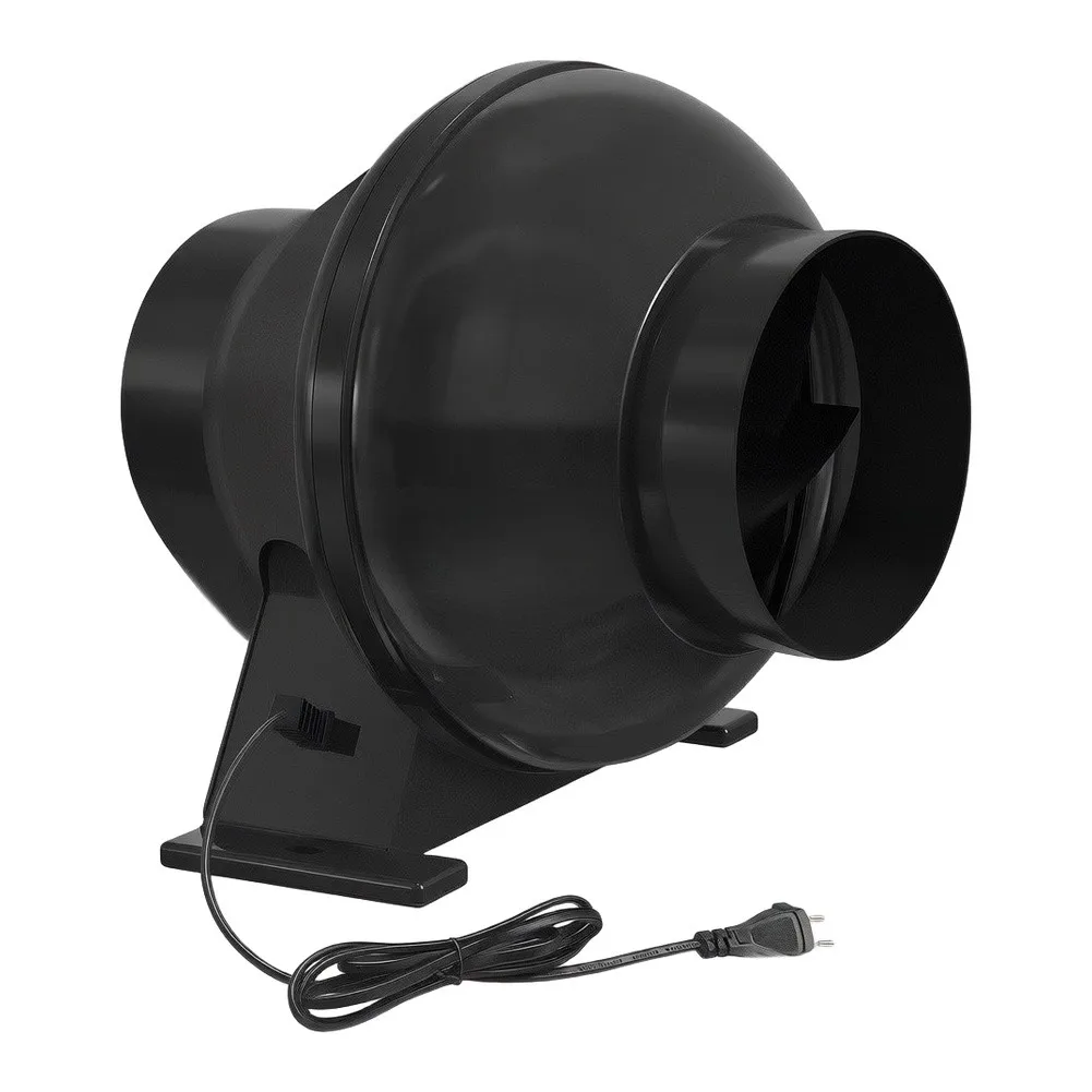 1pc 4inch Duct Ventilation Fan Duct Mount Fan Adjustable For Velocity Controller For Greenhouses Grow Tents Duct Setups