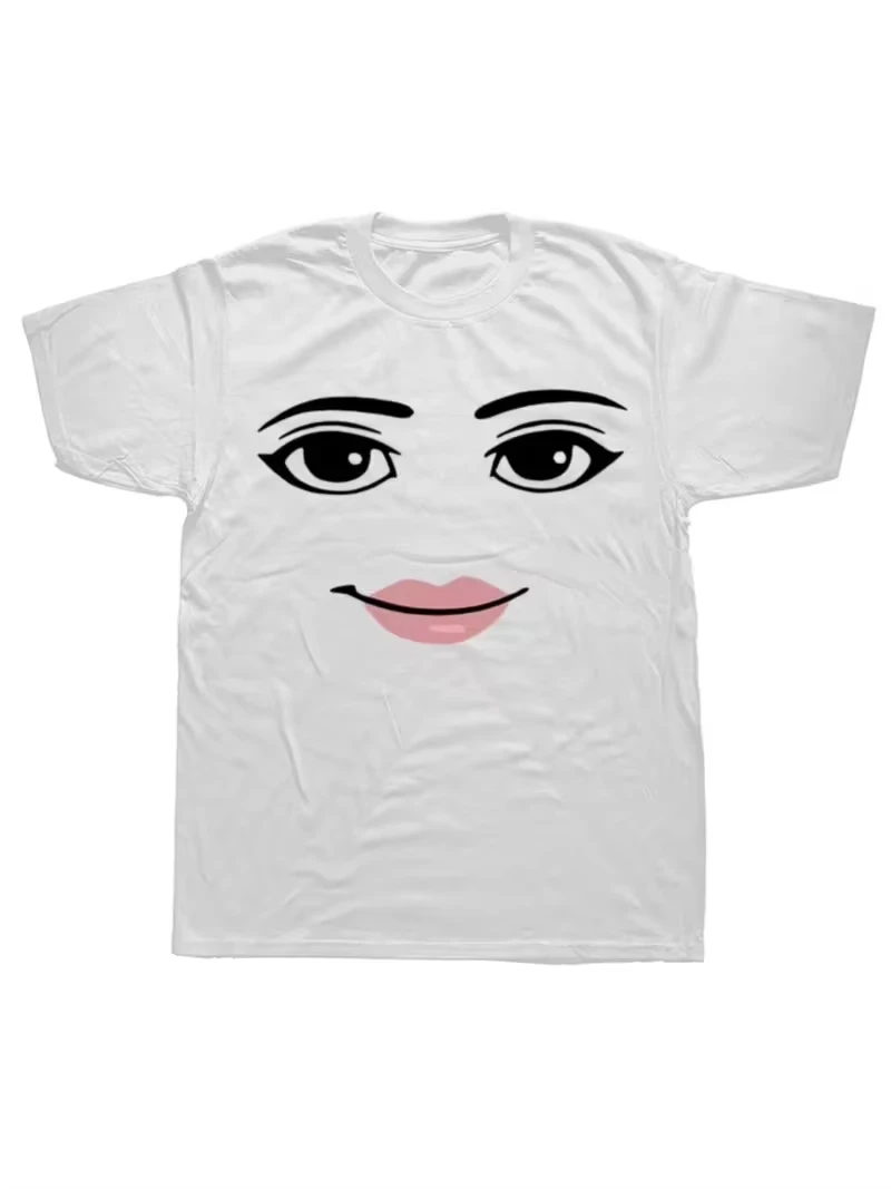 Unisex Funny Meme Face Graphic T Shirt Cartoon Facial Expression Print Short Sleeve Crew Neck Casual Humor Tee Men Women