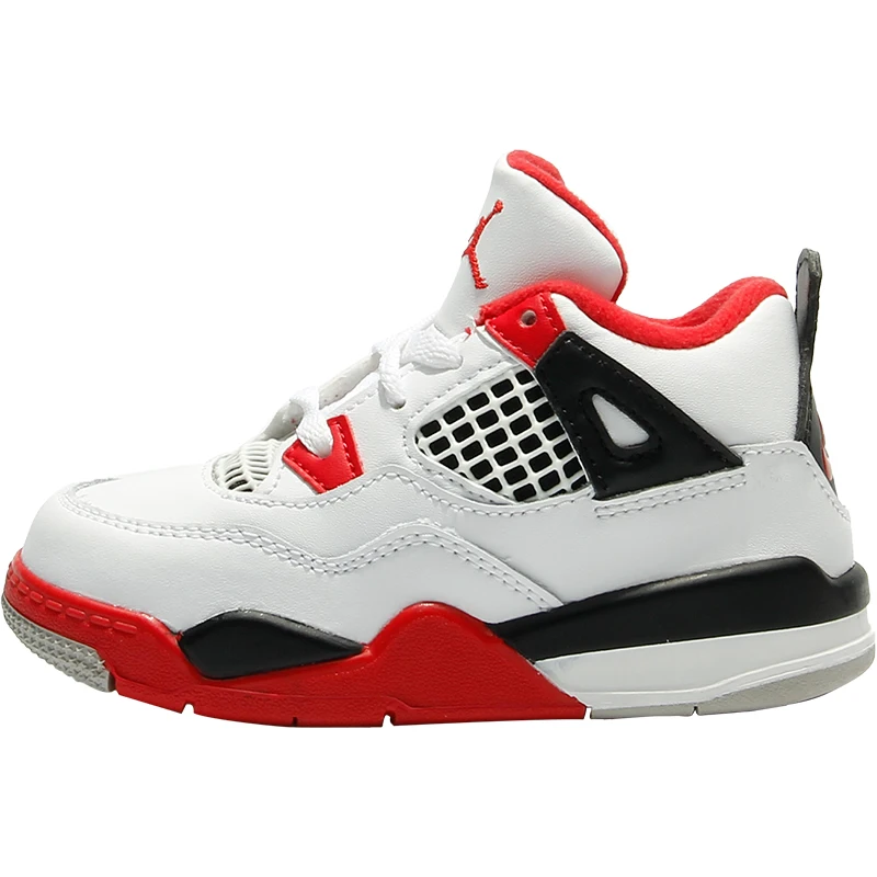 Nike Authentic JORDAN 4 RETRO (TD) Retro Children's Sports Casual Shoes BQ7670-160 view 5