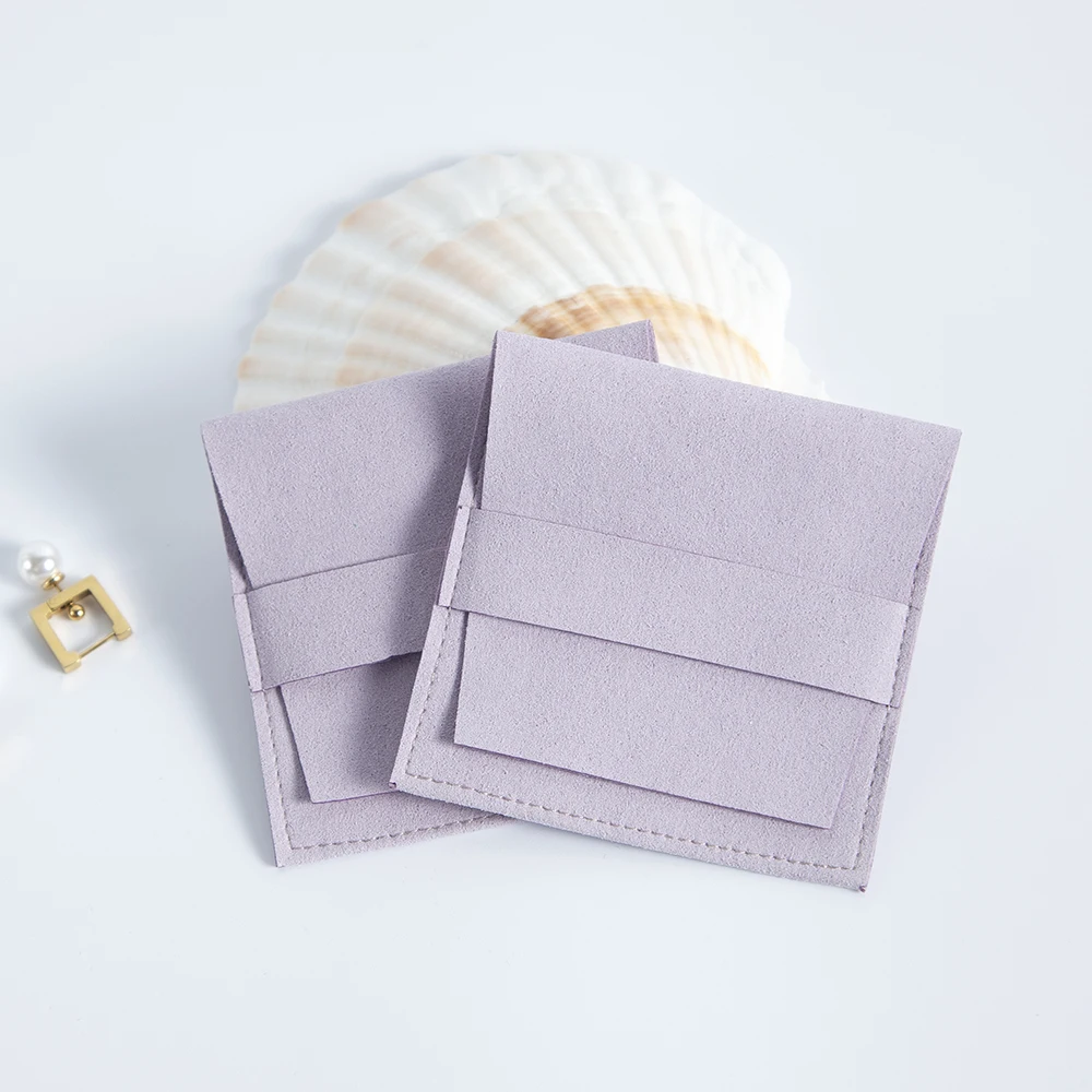 100pcs Jewelry Small Gift Bags Mini Size 8x8cm Microfiber Pouches Wedding Candy Favor Bulk Packing Christmas Decoration Business