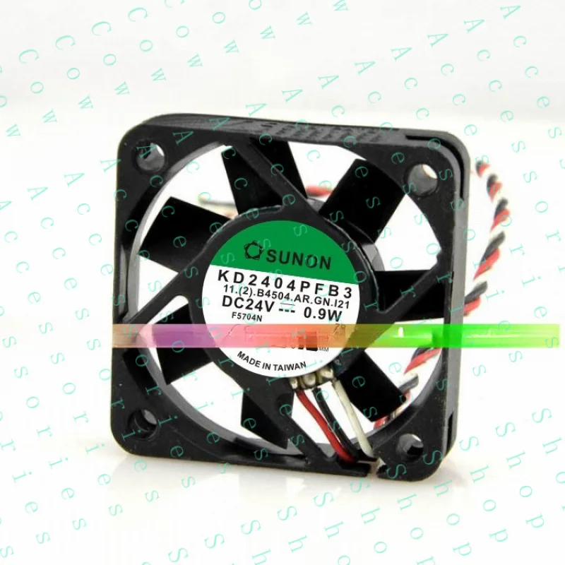 

PP+ 1 pcs 0.9W 4CM 4010 3-wire signal fan KD2404PFB3 24V