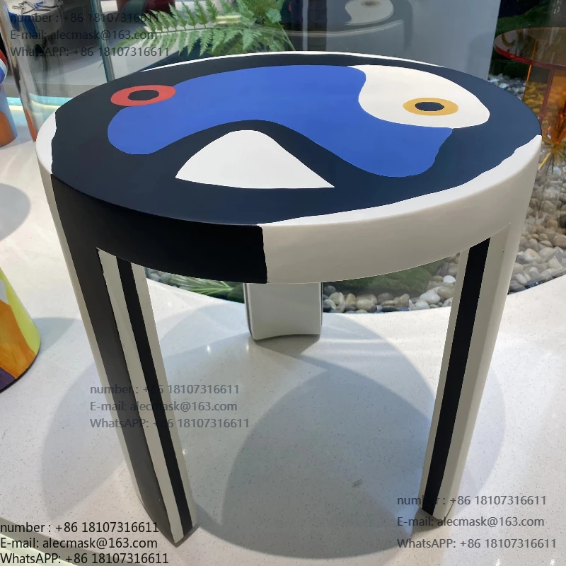 

High-end art series handmade coffee table design simple for living room and bedroom side table