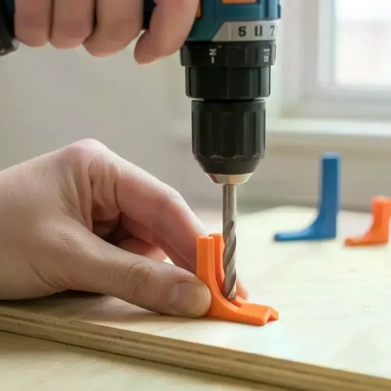Precision Vertical Drilling Guide Rail (3 Pack) - V-Groove Square Positioning Jig - working Artifact for Accurate Hole Drilling