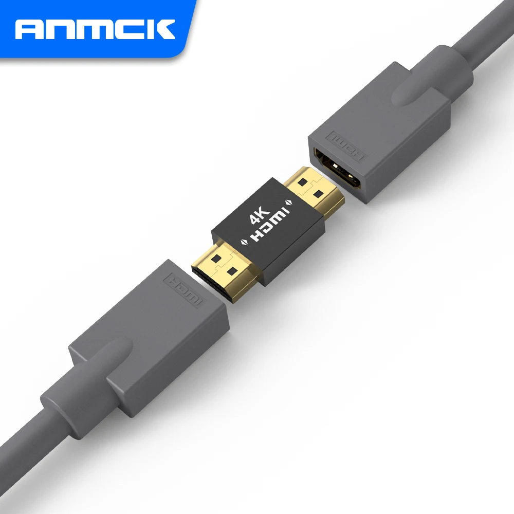 Anmck 4K HDTV Adapter 180 gradi destro maschio a femmina convertitore di commutazione per PS4 HDTV Projetor Laptop Monitor 8K HD Splitter