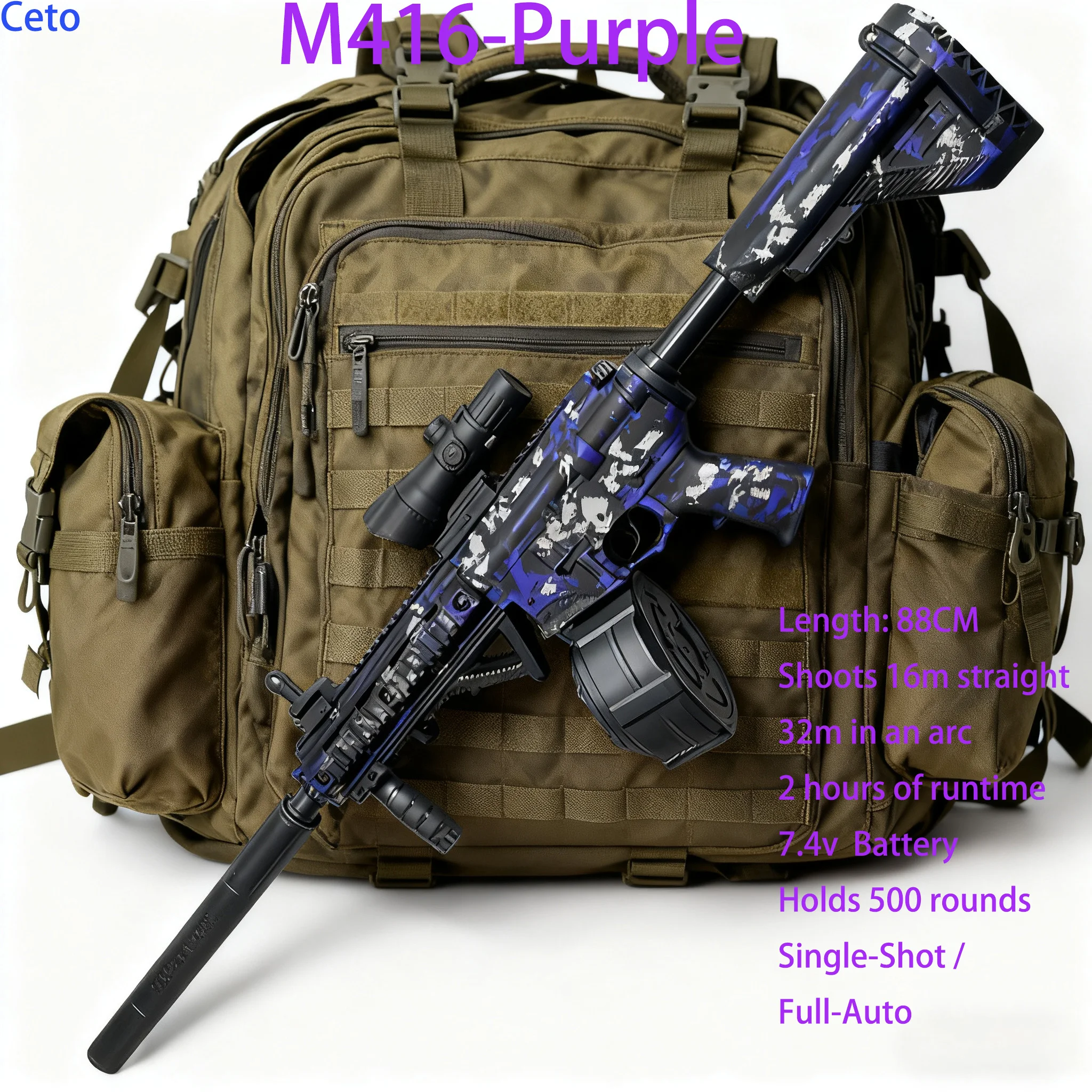 M416 لعبة مغامرة عائلية آمنة صديقة للبيئة كرة جل الناسف السيارات النار في الهواء الطلق حديقة لعبة الوالدين والطفل الترابط هدايا للبنين بنات