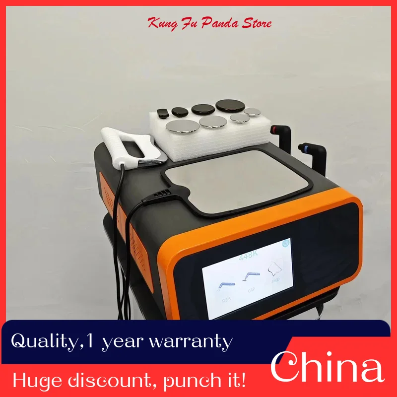 

Portable Tecar RF Therapy Machine Body Slimming Device RET CET Diathermy Pain Relief Stretching d