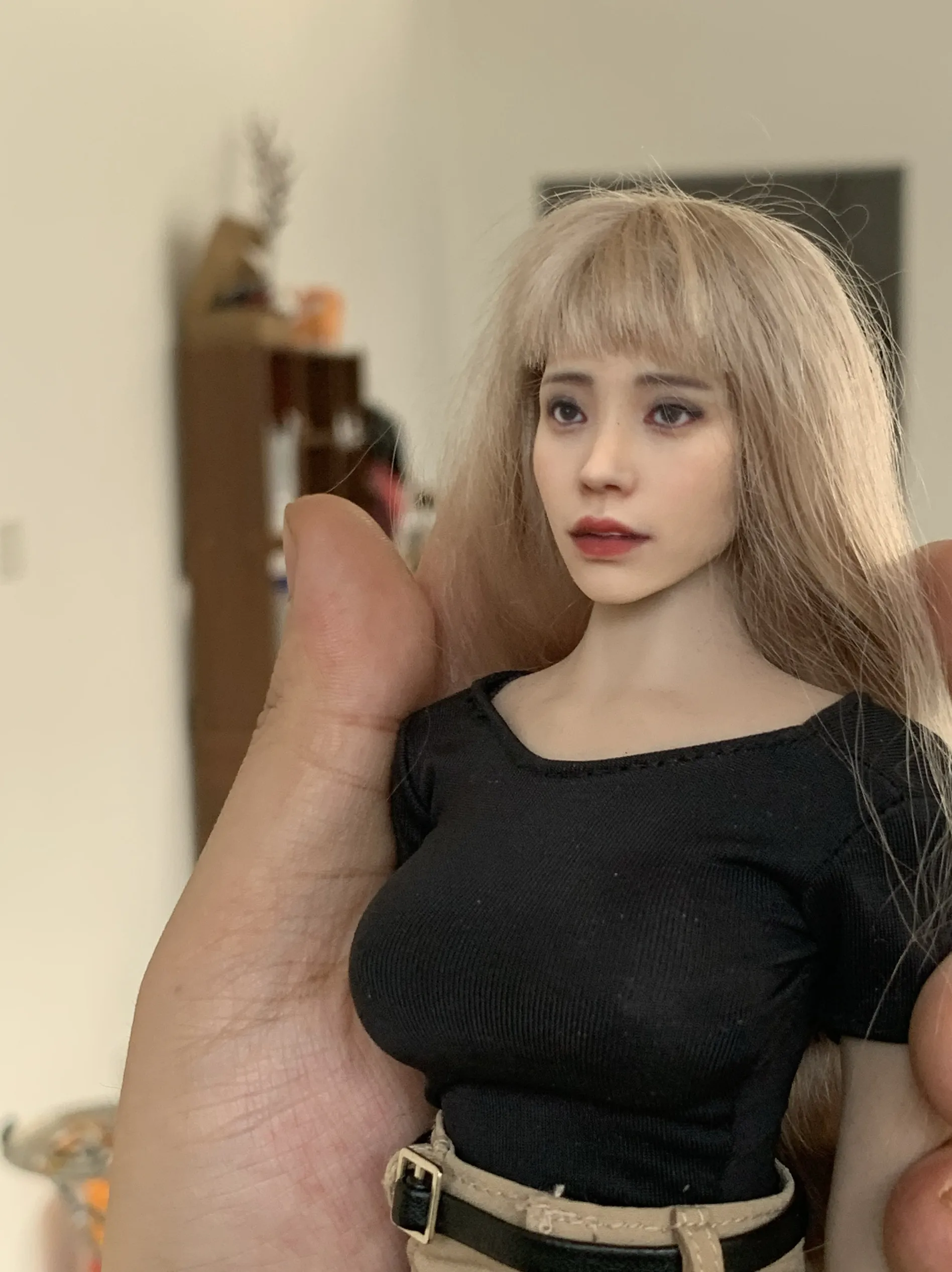 1/6 1/12 Realistic Makeup Japanese Beauty Momonogi Kana Head Sculpture For 12inchs/6inchs Tbl worldbox cf Action Figure