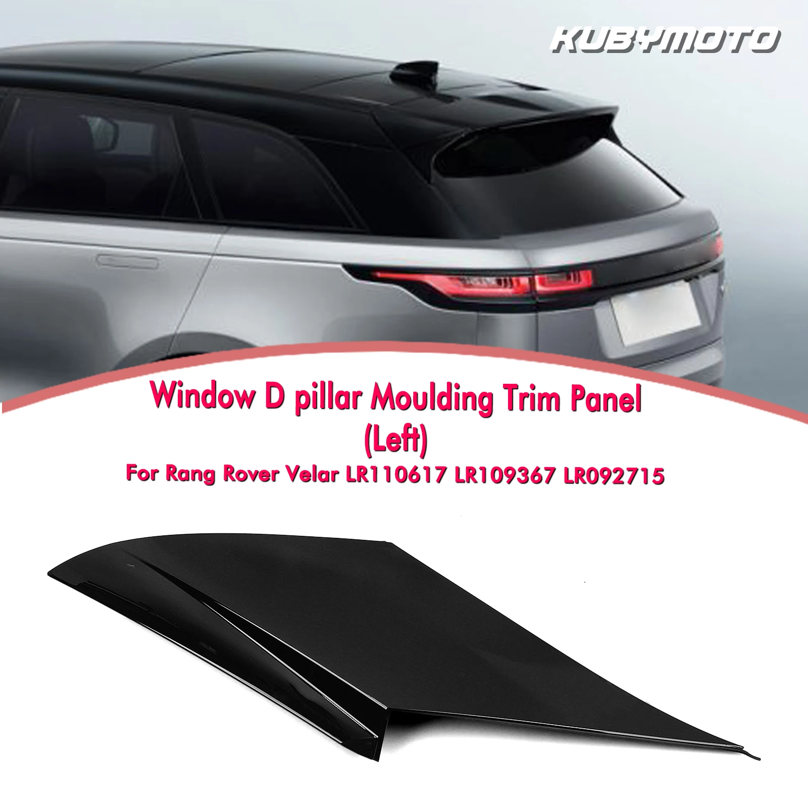 

Rear D Pillar Trim Panel Molding Cover For Land Rover Range Rover Velar 2018 2019 2020 2021 2022 2023
