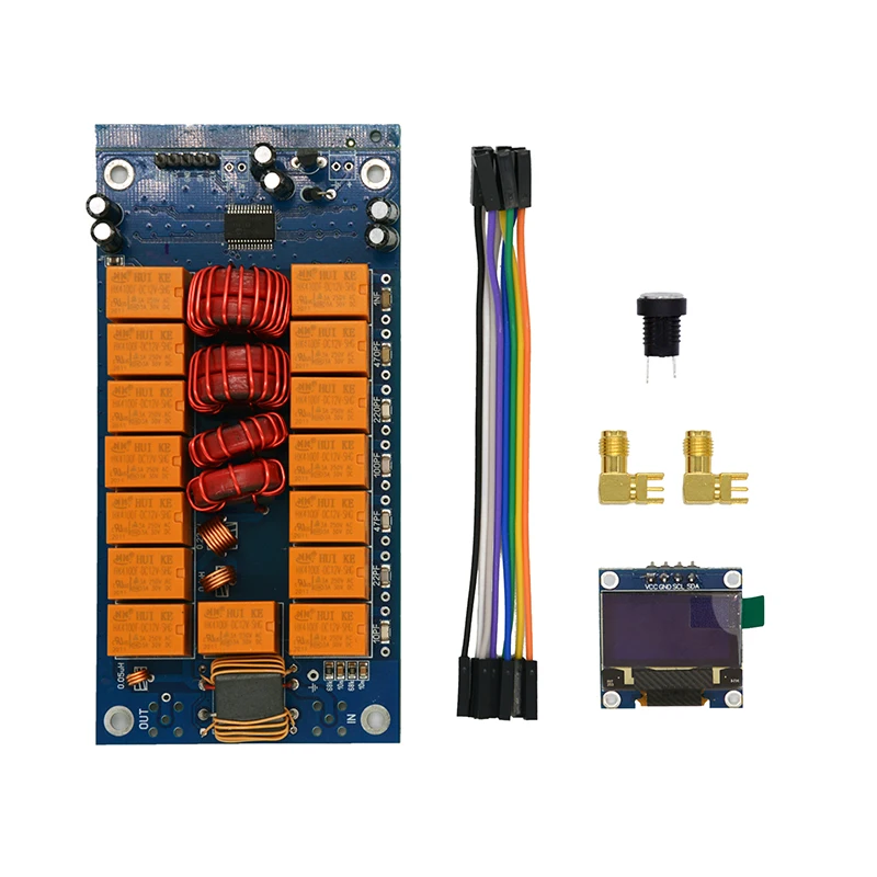 

Finished/Assembled ATU-100 Automatic Antenna Tuner Board 1.8-50MHz 100W by N7DDC 7x7 with 0.96” OLED Display