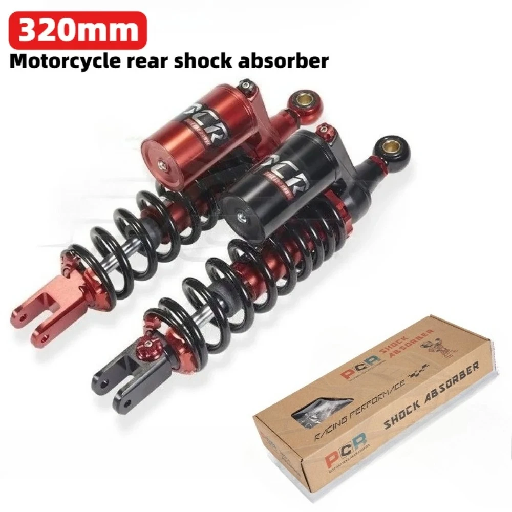 

Universal 320mm Motorcycle Air Shock Absorber Rear Suspension Black /red for Yamaha Honda Motor Scooter Xmax ATV Quad Dirt Bike