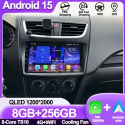 CarPlay Car Radio Multimedia Player for Suzuki Swift 4 2011-2017 Android 15 8 Core Navigation Stereo GPS Auto radio Stereo