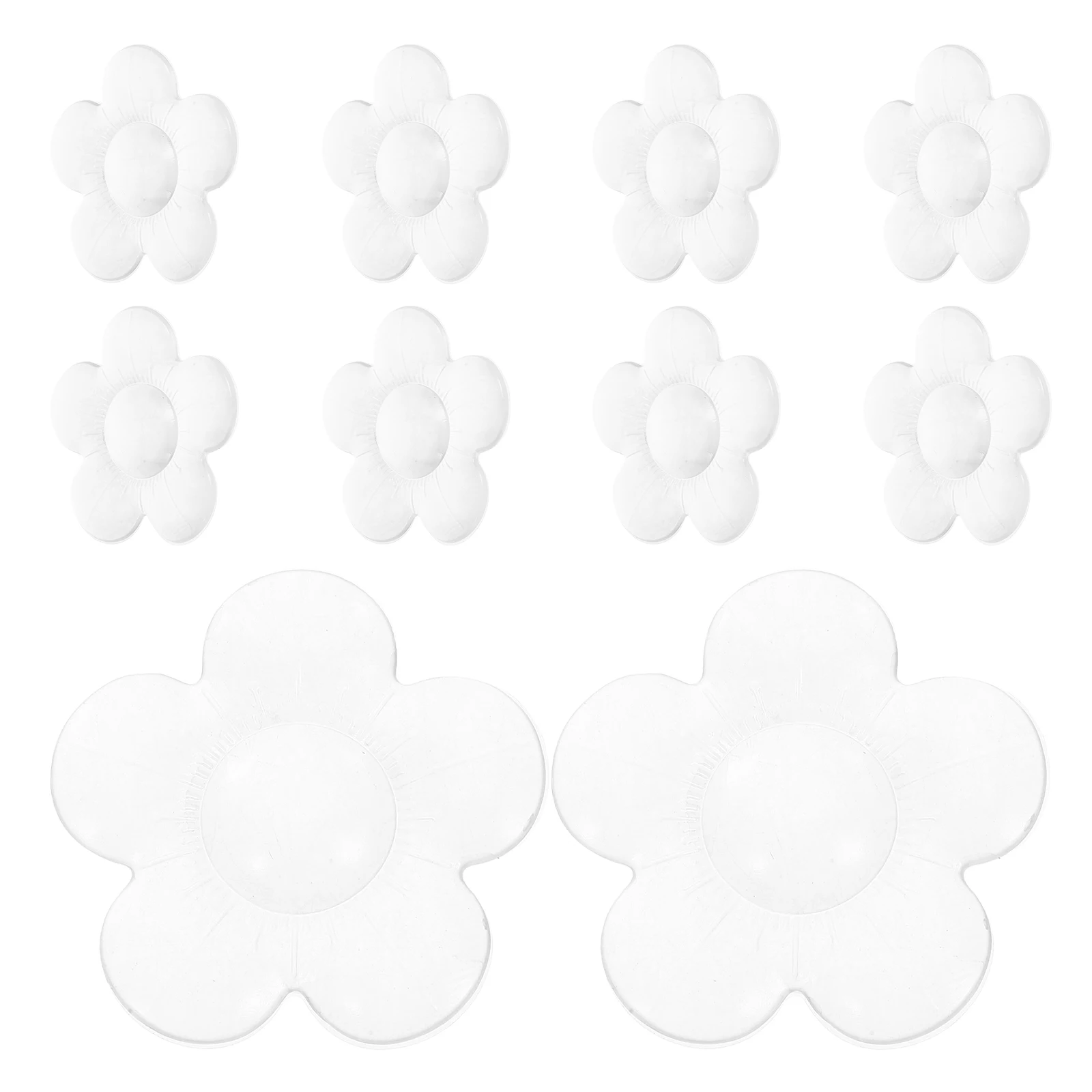 

10 Pcs Practical Wall Protectors Cabinet Door Bumper Self Adhesive Crash Pad Protective Pads Door Knob Stoppers Furniture Petals