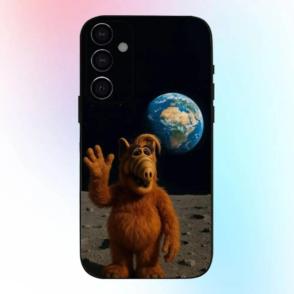 حافظة هاتف A-Alf TV Series لهاتف سامسونج جالاكسي A73، A72، A71، A70، A53، A52، A51، غطاء أسود ناعم آخر