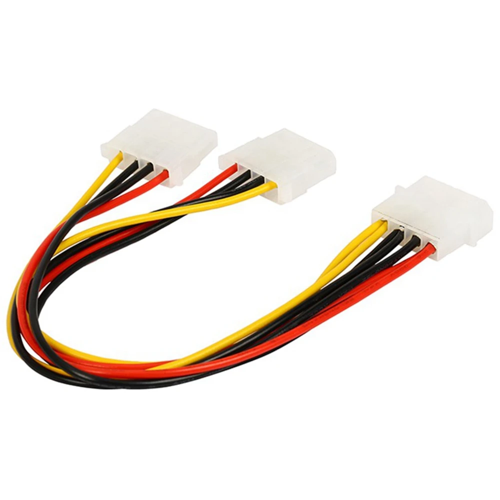 18AWG 8 zoll Computadora Netzteil IDE 4 pines Molex LP4 Mроnlich zu 2 x Weibliche Splitter Power Kabel schnur, festplatte Festplatte