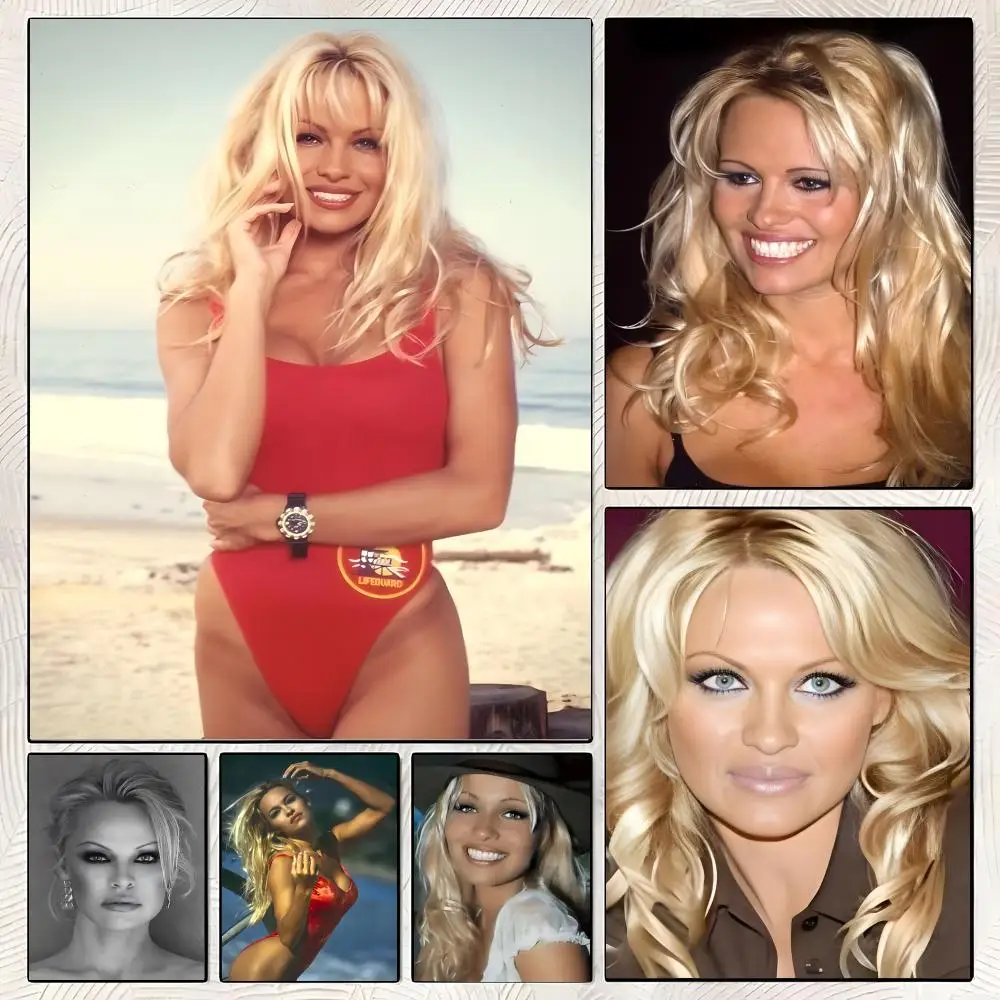 Pôster P-Pamela Anderson, adesivos de pôster de alta definição, adequados para quarto, sala de estar, decoração de casa