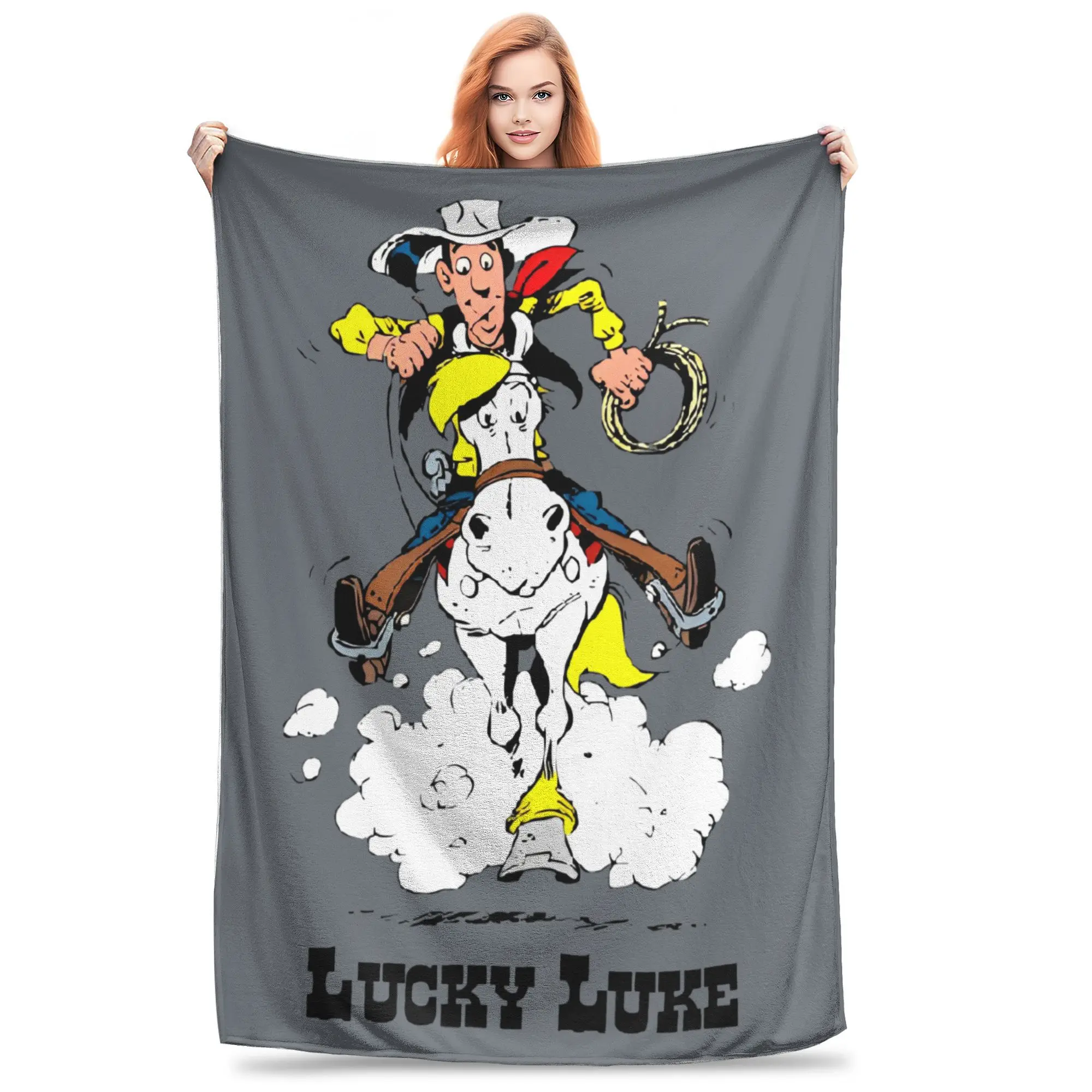 بطانية ناعمة من القطيفة الغامضة للأريكة ، مفرش سرير متعدد الأحجام ، حصان ، جولي ، بلوفر ، محظوظ ، لوك ، كل الفصول #1