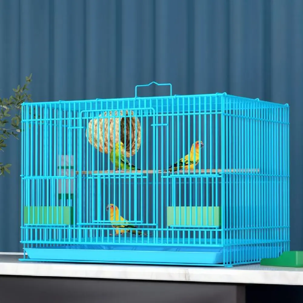 Large Bird Cage Modular Wire Enclosure For Parrots Budgie Finch Cockatiel Breeding Villa Breathable Pet Supplies