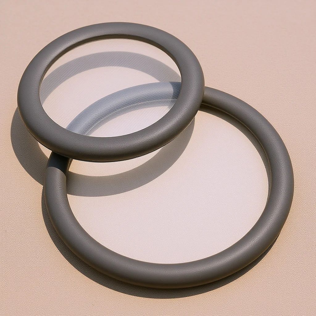 

2Pcs Stethoscope Spare Diaphragm Replacement Parts PVC Durable Pediatric Adult Floating Design Enhanced Auscultation Kit Grey