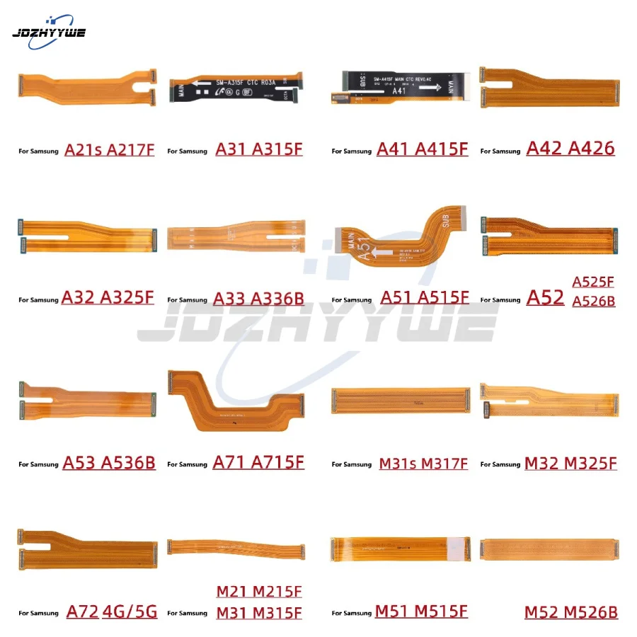 For Samsung A51 A71 A21S A72 A21 A31 A41 A32 A42 A52 A53 M21 M31 M52 M51 M32 A336 Main Board Conector USB Charge Flex Cable