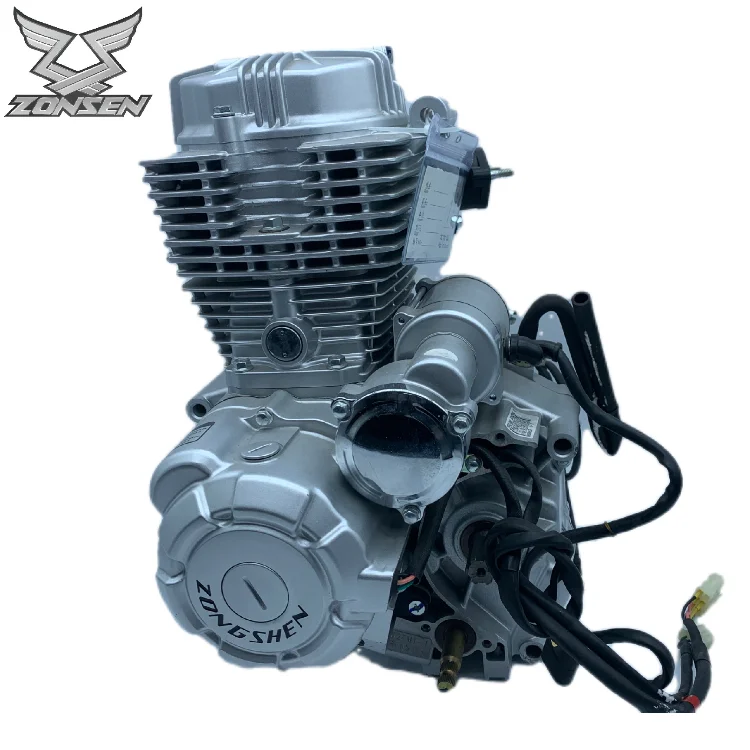 Motorcycle engine 4 stroke air cooling electric start motorcycle engine assembly CG150