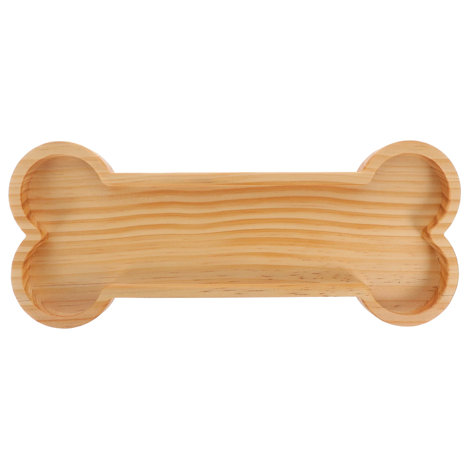 

Bone Shaped Tray Ornaments Snacks Home Decor Storage Wooden Tableware Serving Dessert Candy Bowl