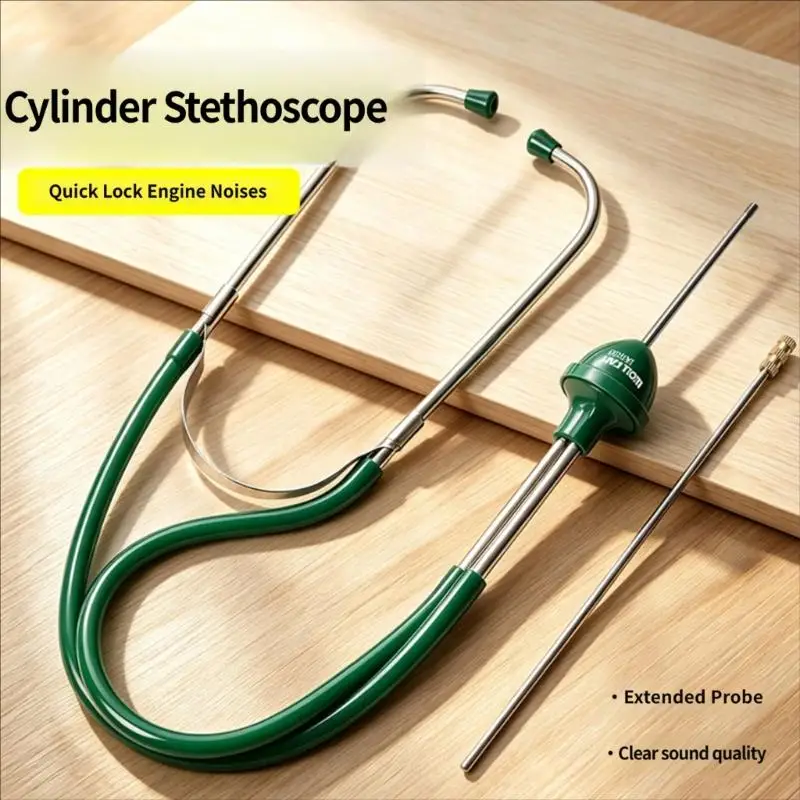 31BC Mechanical Component Noise Tool with Direct Contact Probe Rod, Two Earpieces, and Flexible Tubing for Repair Workers and