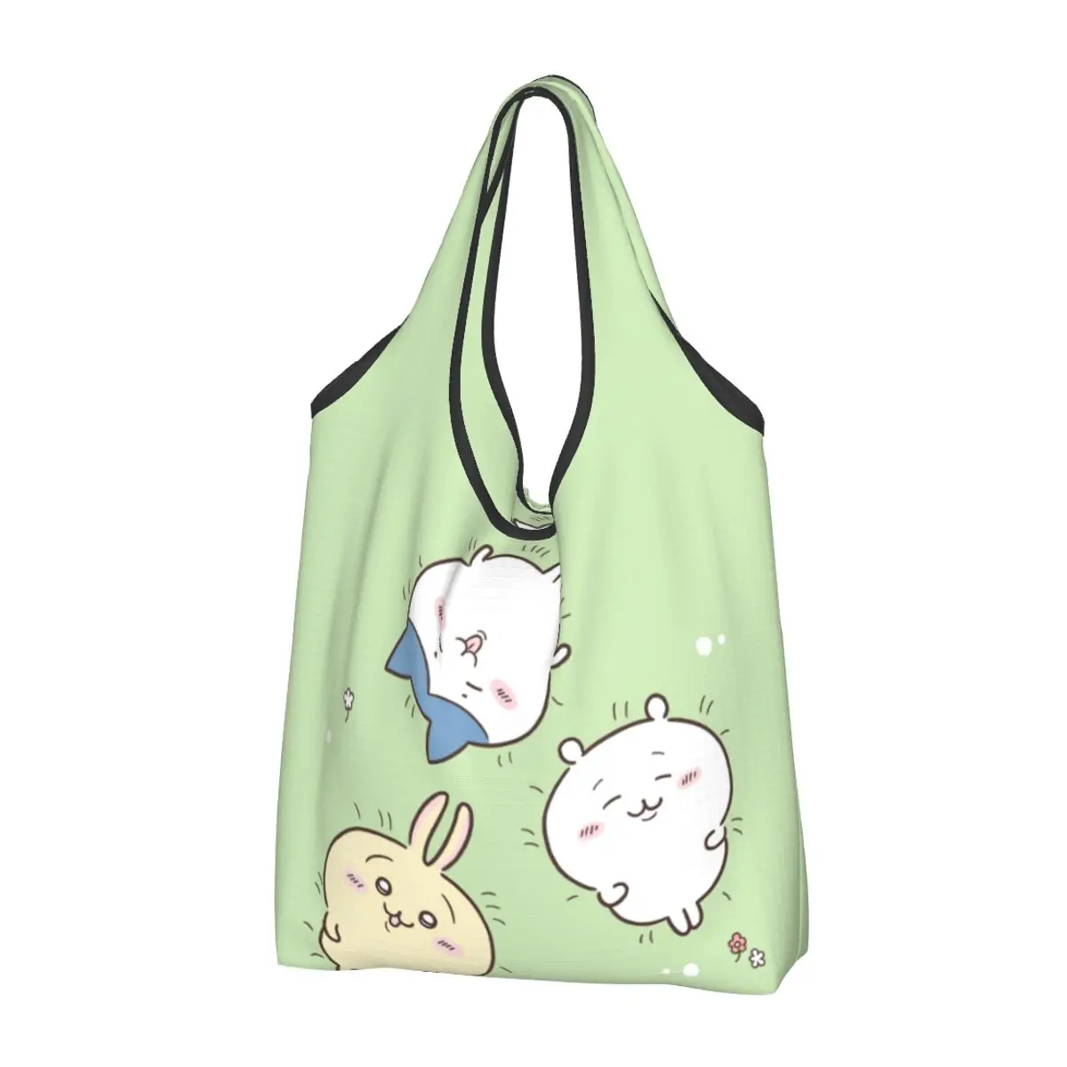 Custom Cute Cute Cartoon Chiikawa Anime Shopping Tote Bags Portable Popular Manga Grocery Shopper Shoulder Bag