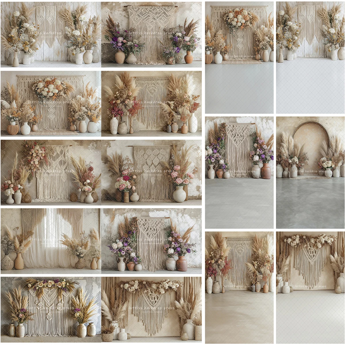 

Настенные фоны в богемном стиле с аркой для детей и взрослых, беременных женщин, фотографии детей, весенние цветочные ретро классические фоны