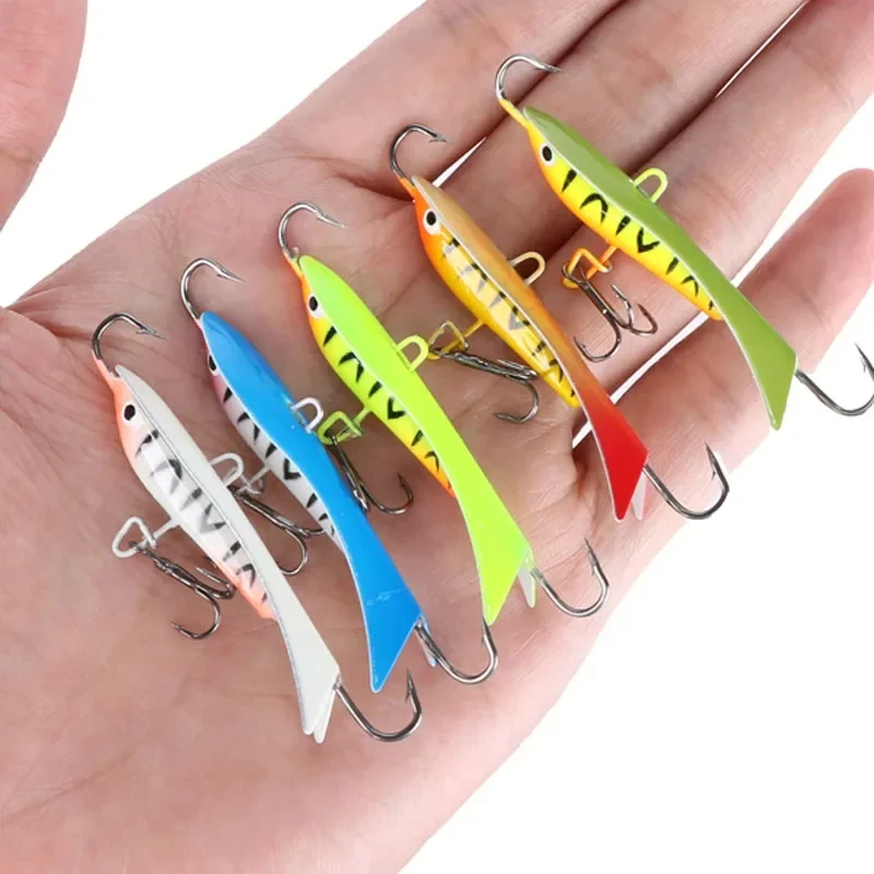 Goture 1pc Ice Fishing Lure Jigging Winter Balancers Rap 4 Style Swimbait with A Minnow Profile Balance for Winter Fishing Pesca