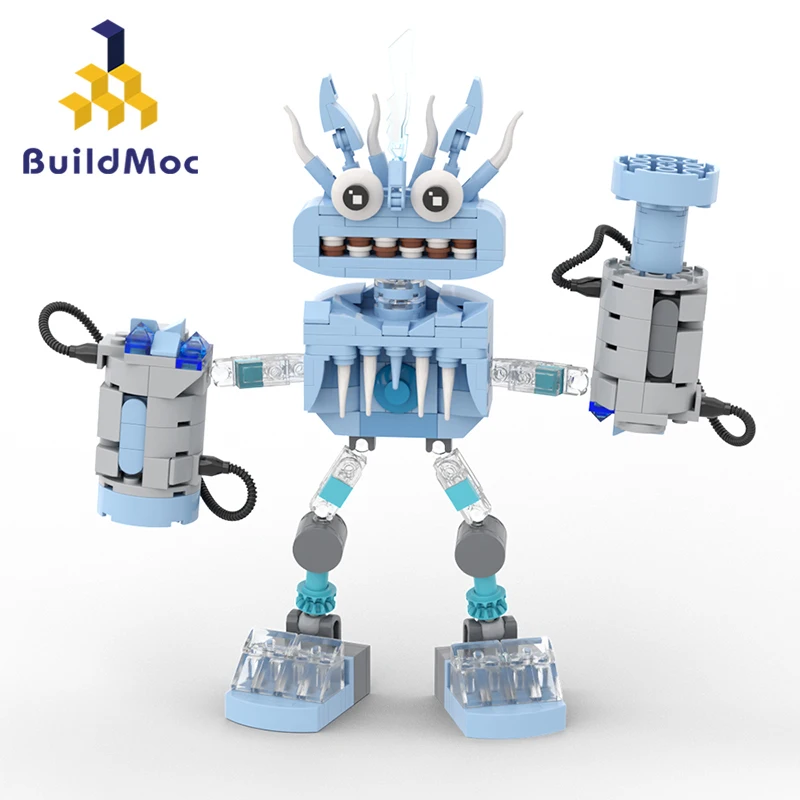 

BuildMoc, Мои Поющие Монстры, Wubbox, хор, набор строительных блоков, водяной и Деревянный робот, Mecha, игрушки, детский подарок на день рождения