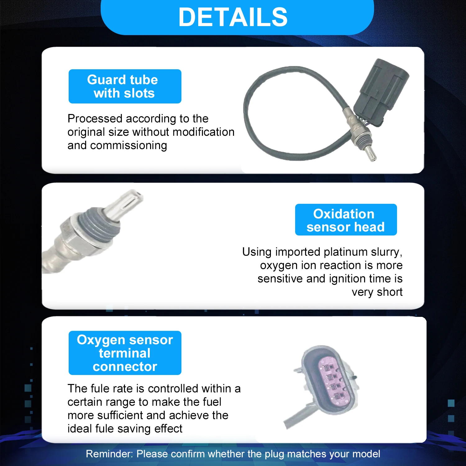 Lambda Car O2 Oxygen Sensor 55213261A For Ducati Hypermotard SP 821 Hyperstrada 939 2013 2014 2015 2016 55213261B 55213262C - Image 3