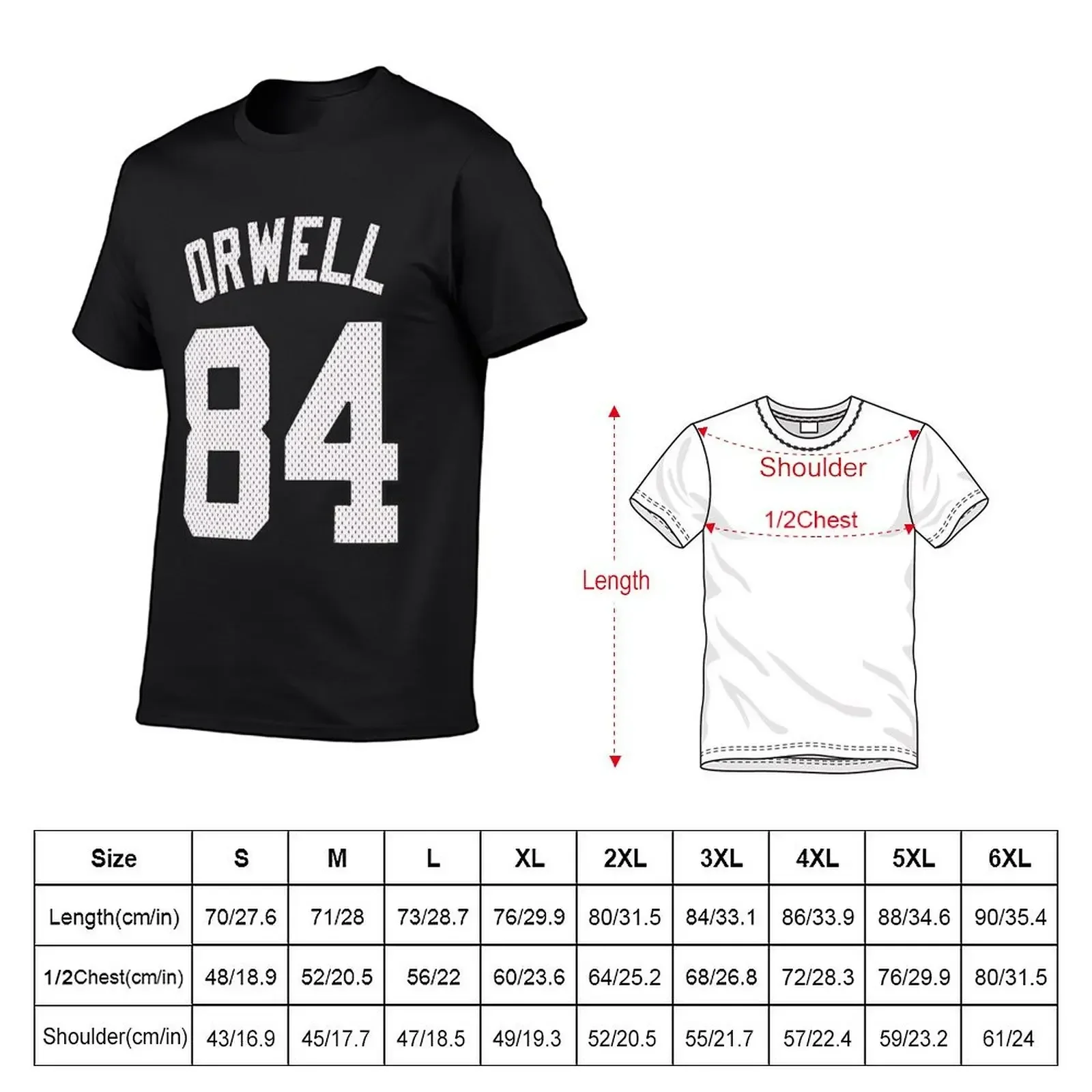 George Orwell - 1984 T-Shirt cheap stuff graphic t shirts blue archive mens workout shirts