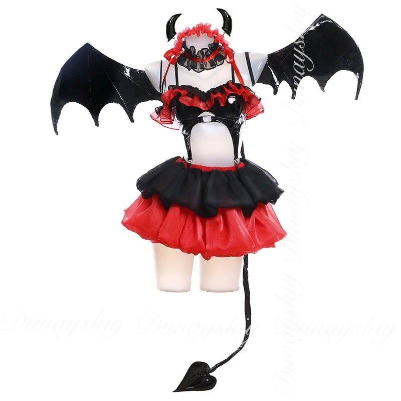 DATE A LIVE Tokisaki Kurumi One Character With Little Devil Swimsuit Rabbit Girl Most Wicked Elf Cosplay Costume Anime Full Suit