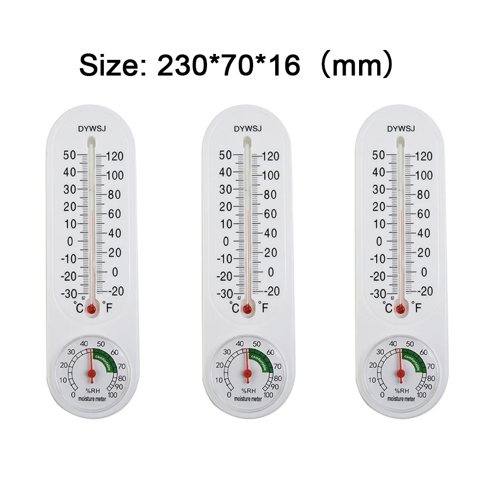 Humidity Meter Thermometer House Office Humidity Meter Breeding Temperaturer Temperature Meter Wall Hanging -30-+50℃