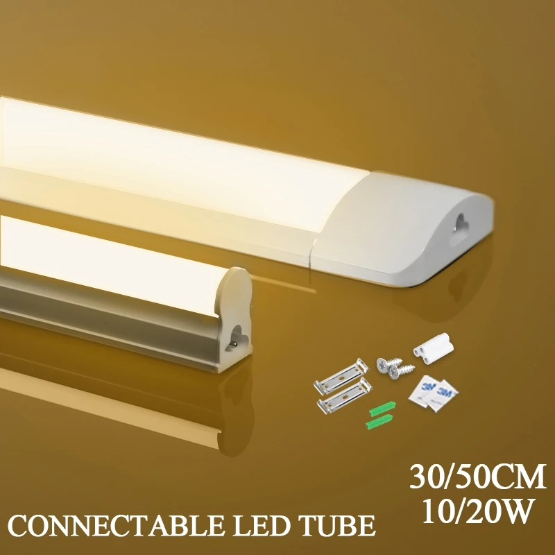 Led Cabinet Light 220v 30/50cm Tube Ceiling Wall Lamp Indoor For Kitchen Cabinet Wardrobe Bedroom Bar Led Tube Lamp Decor