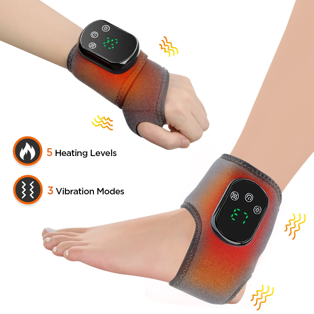 Wrist Support for Typing Gaming Tennis Badminton Gym, Electric Wrist Guard Left Right Hand Men Women, Rechargeable Wrist Sleeve